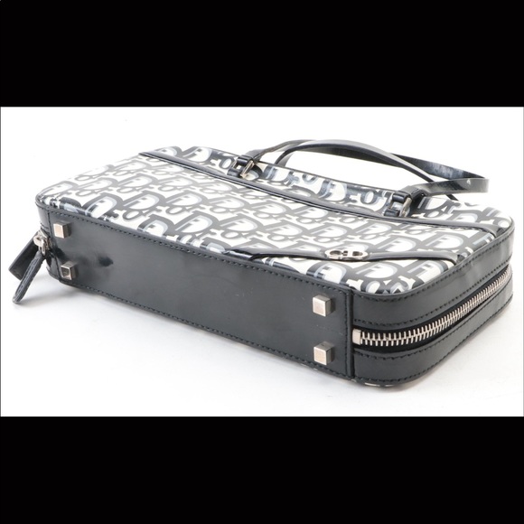 Christian Dior Patent Leather Metal Fabric Coated Canvas - Picture 2 of 13